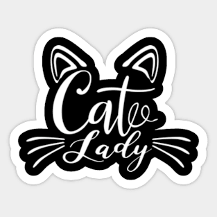 Cat Lady Sticker